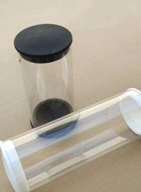 高透明塑料包装桶大口径PC管网球包装外径75，内径71mm可定制裁切