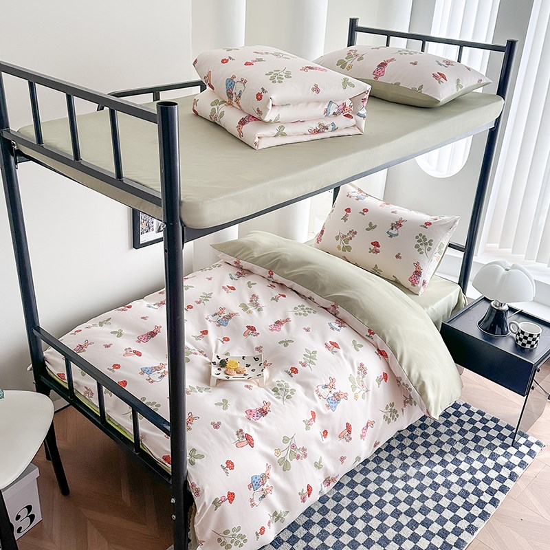 宿舍被子被褥全套一整q套枕头床垫三件套床上用品大学生单人六件