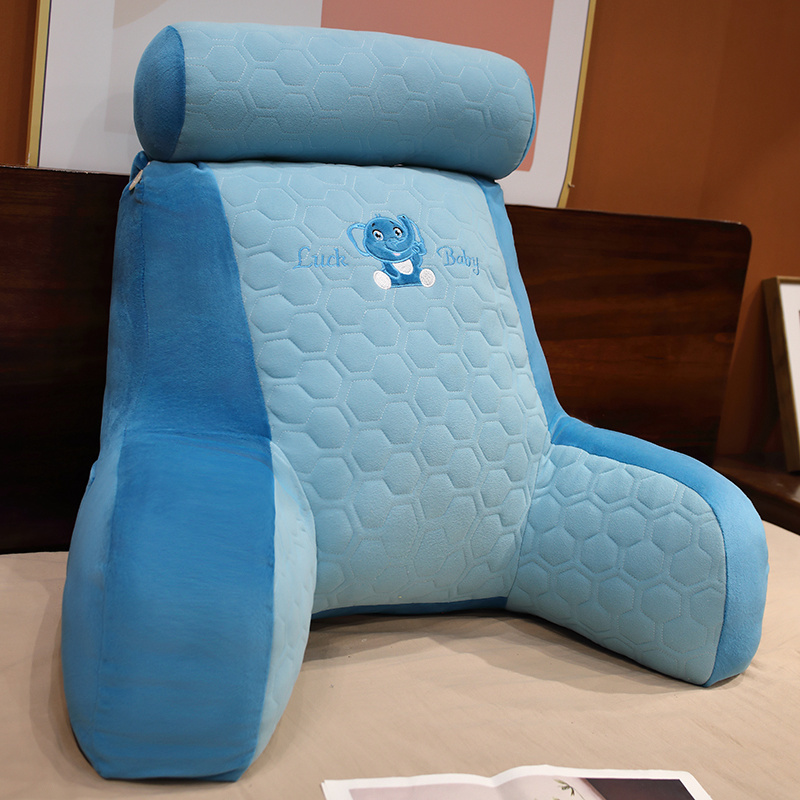冬季乳胶加高靠枕床头靠垫软w包大靠背护腰枕女生抱枕床上看书腰