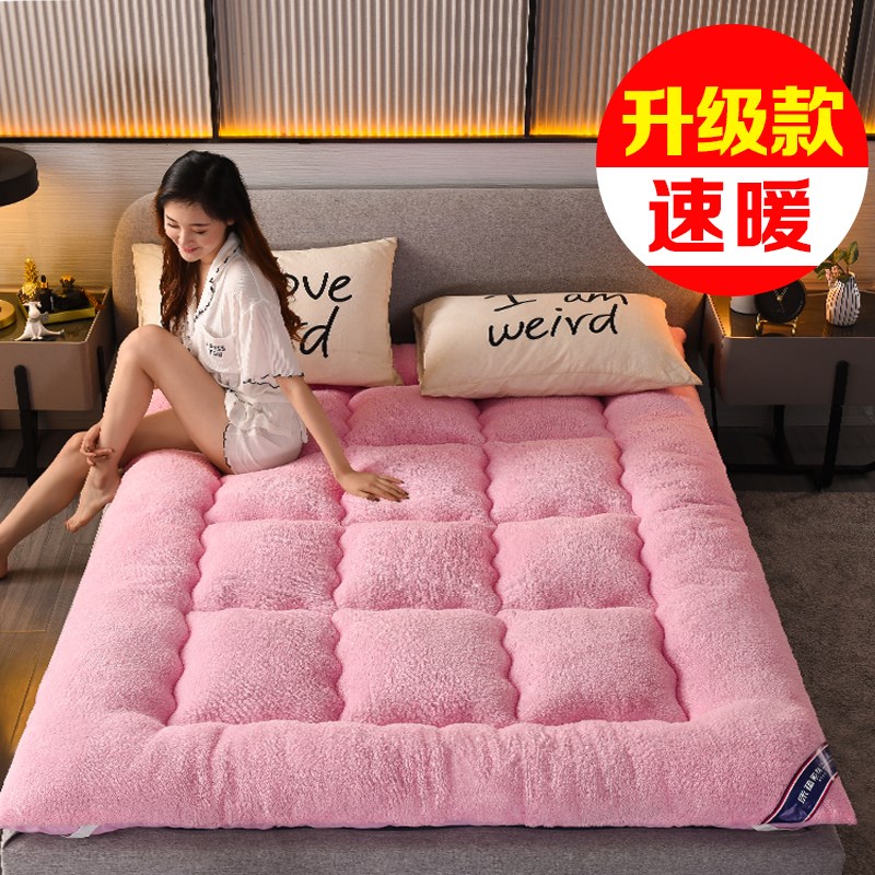加厚羊羔绒床垫床褥1.5m床1.w8米榻榻米单人双人床褥子垫被2x2.2
