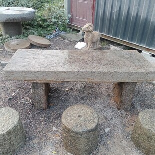 石雕石桌石凳 老j石头碾盘石 碾子石 年代石 花岗岩石桌石凳可定