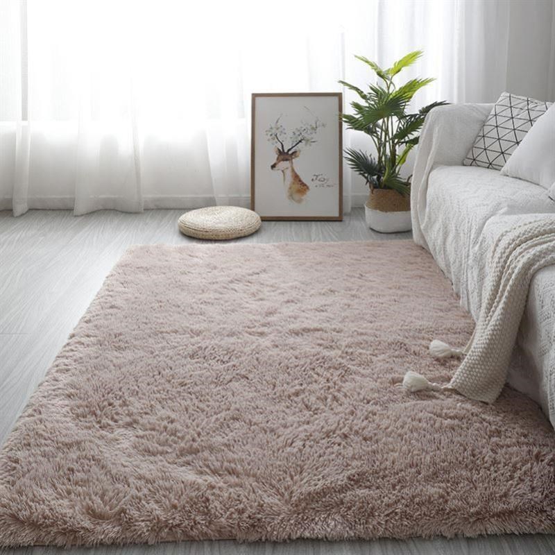 Carpets Plush carpet bedroom rug bedside blanket floor mat