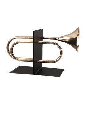 北欧创意抽象几何金属书档书立装饰摆件客厅书房电视柜家居装饰品