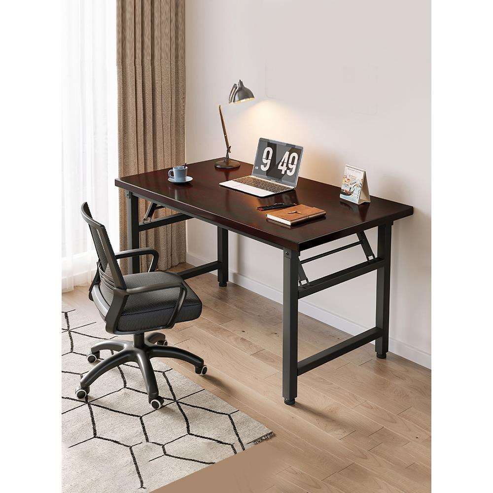 可折叠电脑桌台式卧室家用办公简易小书桌子学习写字长方形出租屋