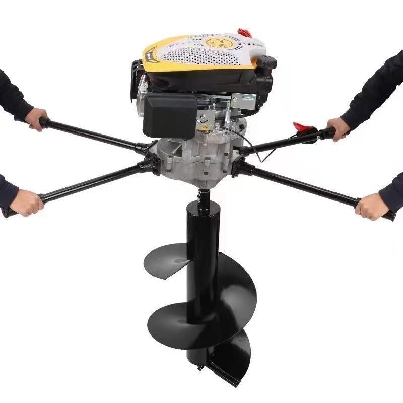 地钻挖坑大功率四冲程汽油种植机打洞栽树掏桩