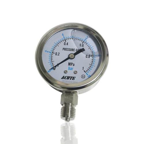 全不锈钢耐震压力表径向船舶设备用耐酸碱YN60BF 1MPA 10BAR厂销