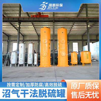 沼气脱硫净化器 脱水脱硫罐 垃圾填埋场沼气脱硫罐 锦爵环保
