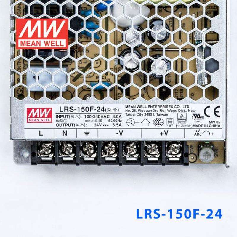 LRS明纬150F直流12/24/36/48V稳压可调PFC开关电源变压器220V转DC