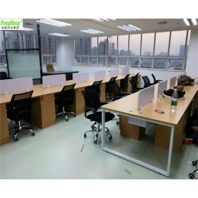 办公室单人员工电脑桌四人位职员办公桌 2人办公桌椅组合来图可定