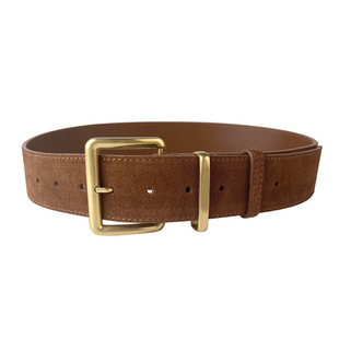 反绒磨砂真皮女士腰带牛皮配西服大衣外套装饰腰带皮带