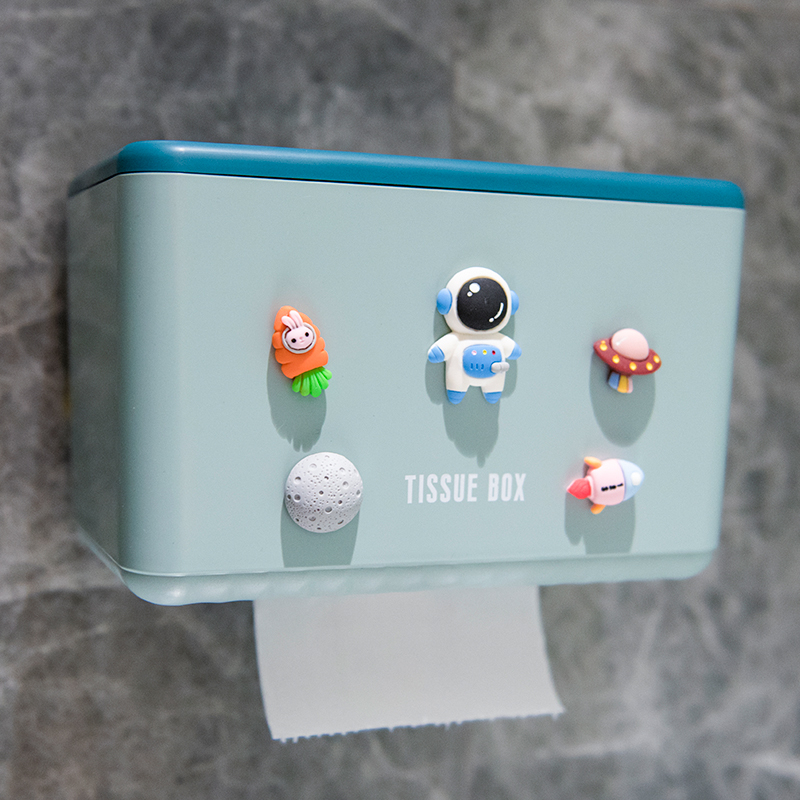 免打孔壁挂式手纸盒可爱卡通卫生间纸巾盒厕所卫生抽纸.收纳置物