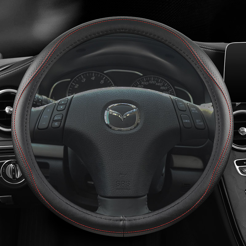 2010 2011 2012 q2013 2014 2015款年马自达6真皮方向盘套马六把