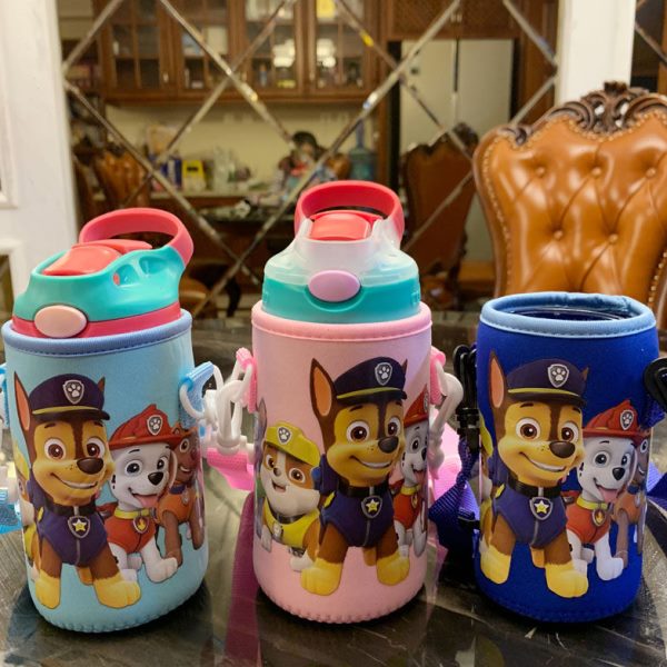contigo414-450ml儿童水杯可背杯套康迪克吸管保温杯套带背带斜挎图片