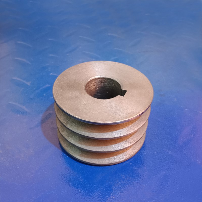 3槽A型皮带轮A3两面平面实心定C制高精度减速机改装电机三角皮带