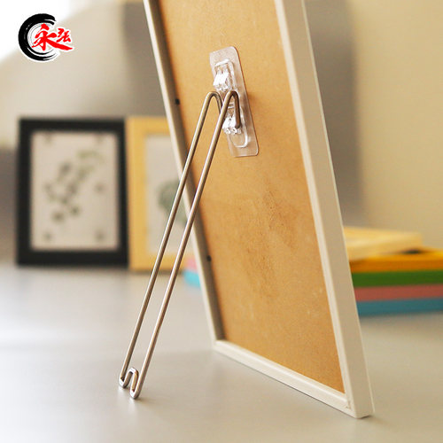 相框支架不锈钢相框支架后面x的摆台摆架支撑桌面摆放免钻孔免钉