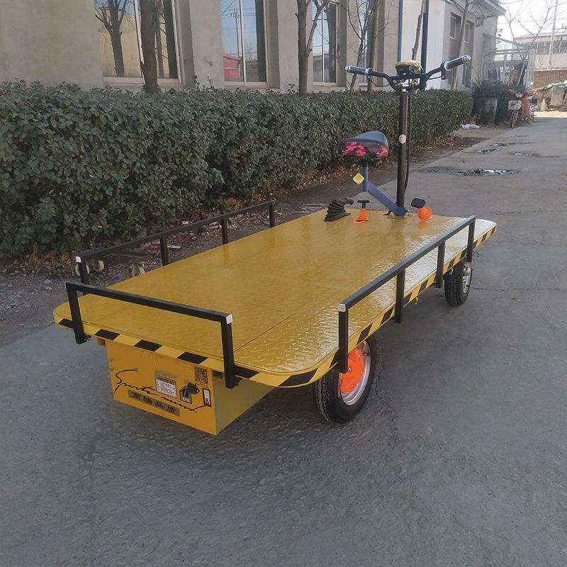 倒骑四轮平板车大承重外卖平板电动拉货车家用厂区用平板四轮车