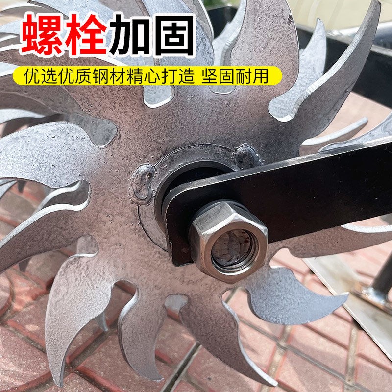 新款除草神器手推式割草机松土锄草锄头加厚加宽耘锄农用工具大全