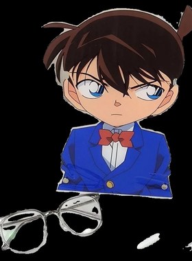 柯南眼镜架柯南二次元五条悟眼镜支架高颜值亚克力装饰立牌桌面摆