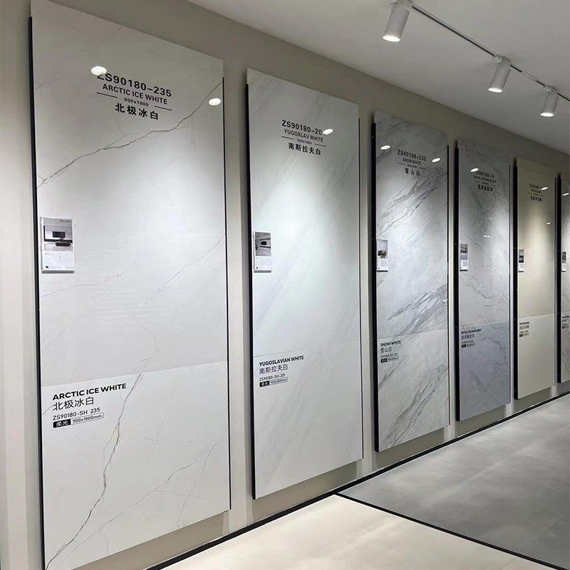 800x2600x9mm规格岩板背景墙柔光肌肤釉奶油风哑光全屋墙面地砖