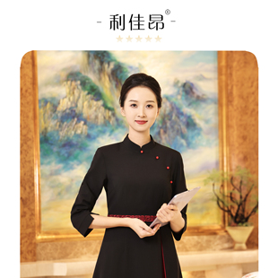 利佳昂政务会议接待迎宾馆前台收银餐厅经理职业套装中长袖工作服