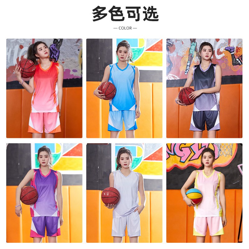 女子篮球服套装女生成人新款球衣背心大学生运动服比赛训练服印字