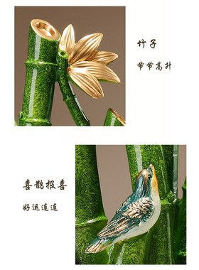 创意石来运转摆件节节高升客厅装饰品高级感小众酒电视柜轻奢高档