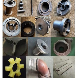 泥浆泵7.5kw水泵的弯头泵架泵壳泵联泵盖水泵轴承体叶轮水泵配件