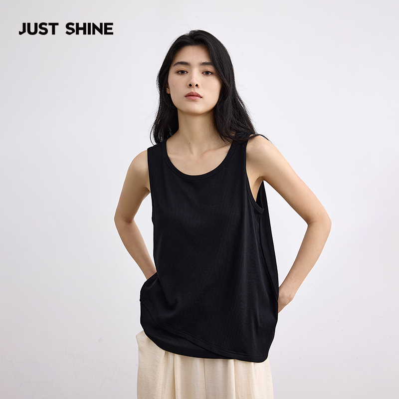 凉感背心外穿宽边无袖