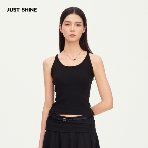 JUST SHINE/时晒夏季薄款工字背心女外穿透气弹力修身辣妹风吊带