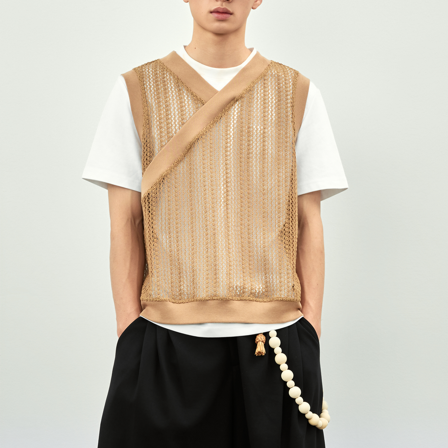 法式优雅风无袖夏季马甲罩衫