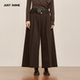 SHINE 时晒美拉德阔腿裤 高腰九分裤 JUST 垂感显瘦复古松弛感长裤
