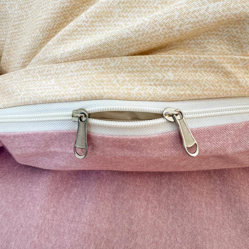 秋冬AB版全棉磨毛四件套纯棉加厚保暖床单被套床上用品南通家纺