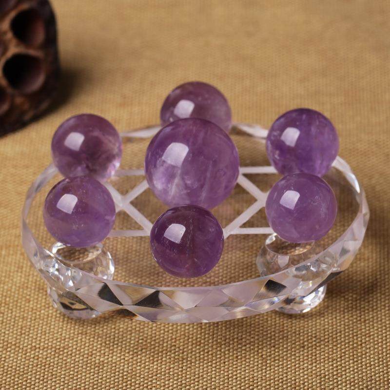 天然紫水晶球七星阵家居工艺品摆件,鲜花速递/花卉仿真/绿植园艺,其它园艺用品,淘宝优惠券,粉丝福利购,淘宝优惠卷