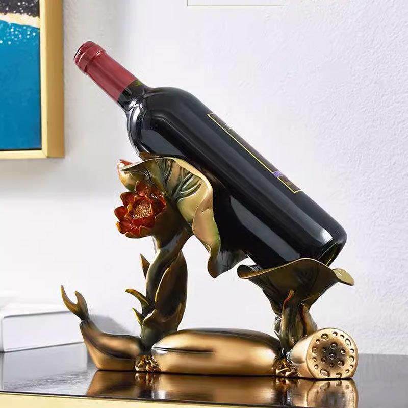 轻奢佳藕天成玄关餐边柜红酒架摆件家居客厅酒柜电视柜装饰品酒托