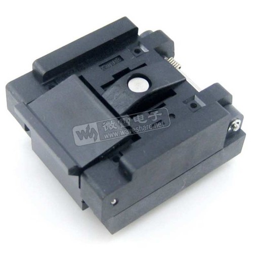 QFN48 MLP48 MLF48 引脚间距0.5mm 编程座 测试座 IC芯片烧写测试