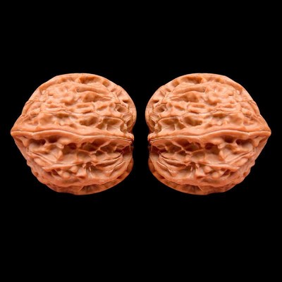 厂家文玩核桃天然异形秦岭山脉正四棱尺寸41-37全品无修高