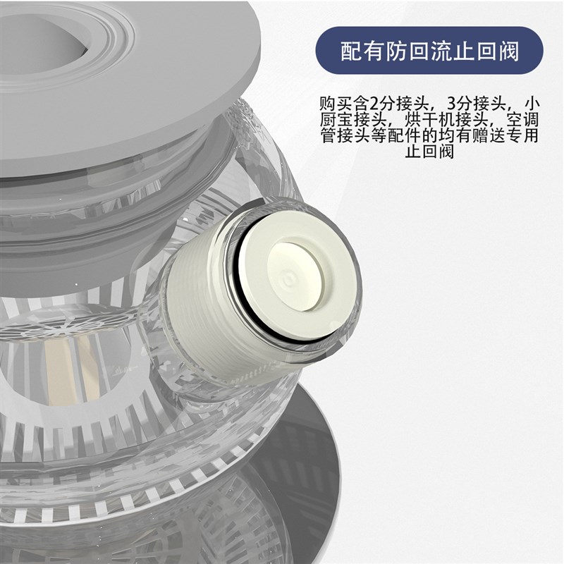 空调管专用地漏三通PVC管四通水池迷你洗衣机下水管排水管二合一