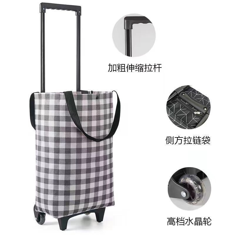 买菜小拉车背包两用购物手拉便携式可折叠拉杆车露营车手拉车