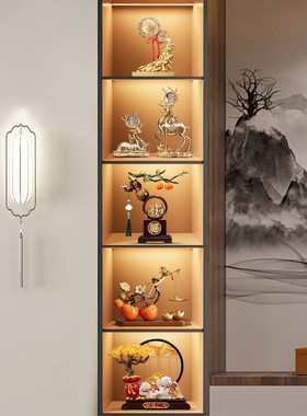 招财福禄鹿摆件轻奢高档中式玄关酒柜客厅创意装饰摆设乔迁礼物