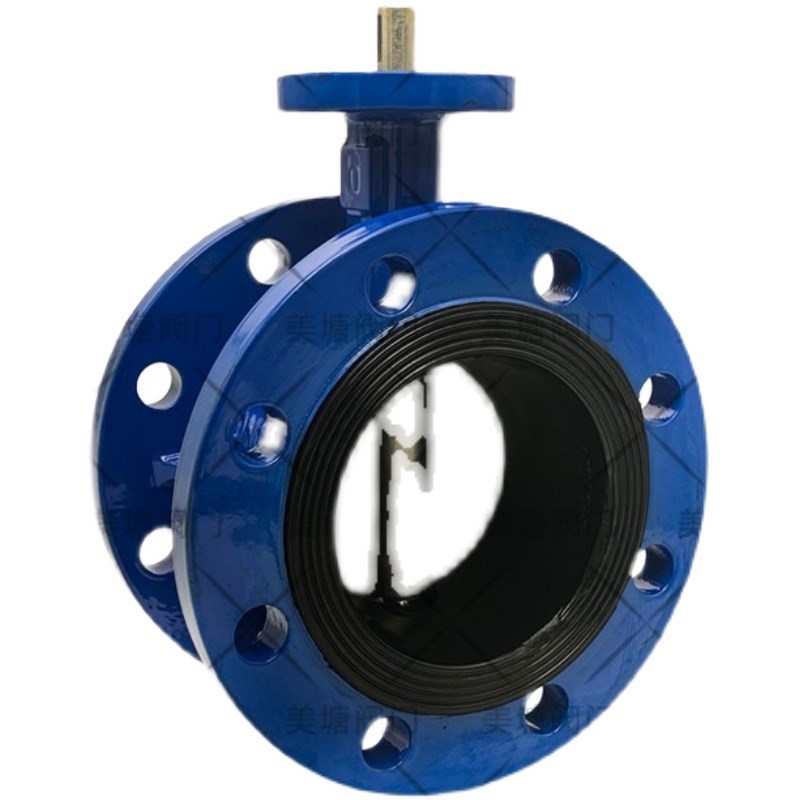 光杆不锈钢法兰蝶阀D041X-10/16Q涡轮气动电动圆轴方轴不锈钢阀芯