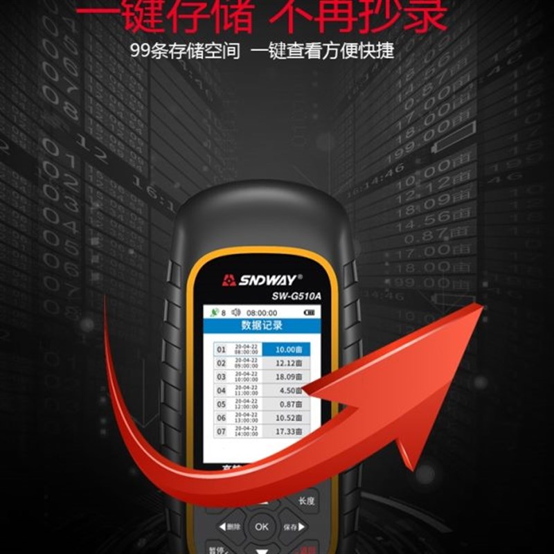 深达威G510A 高精度S测亩仪 土地面积长度测量仪 面积测量仪