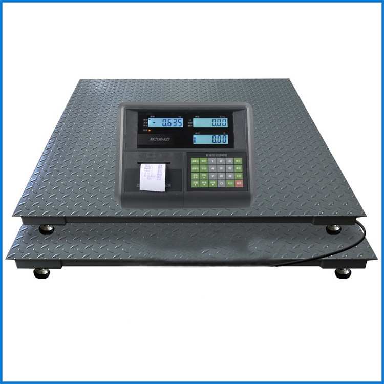 上海耀华带打印小票电子平台秤A23P打印重量价格电子地磅秤1-3吨