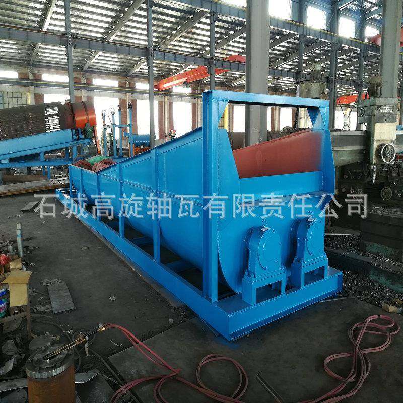大颗粒石子清洗脱泥设备槽式洗矿机粘性料打散打碎泥石分离设备