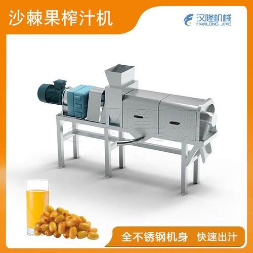 优惠工业不锈钢沙棘果浆加工设备螺旋挤压机榨汁机水果打浆机