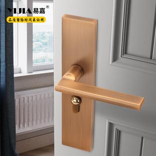 【折扣价】复古中式卧室门锁磁吸静音锁具古铜色室内门锁一体锁房
