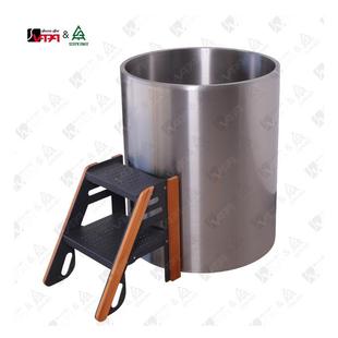 户外 桑拿房1人使用 不锈钢双层保温圆形冷水浴缸 工厂发货