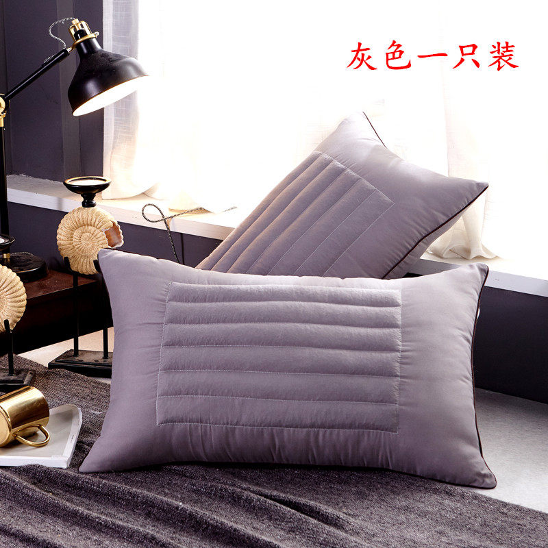 荞麦壳皮枕头单人护颈椎家用枕芯一E对两用双面助睡眠带枕套内胆
