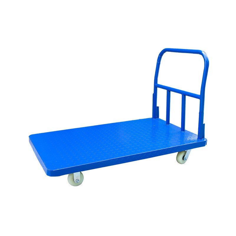 货源供应平板手推车静音拖车搬C运车快递小拉车仓库超市搬运车