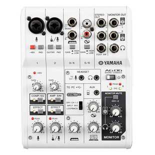 YAMAHA/雅马哈AG03AG06升级款AG06MK2调音台带声卡电脑直播K歌