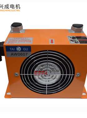 风冷却器 AW0607 220V 铝合金液压站风冷散热器 液压油冷却器